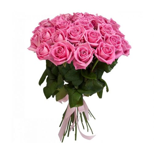Купить 25 розовых роз с доставкой по Алабушево