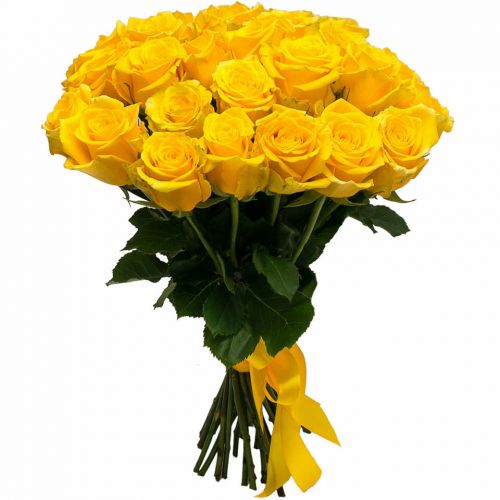 Заказать 31-у желтую розу с доставкой по Алабушево