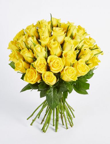 Купить 45 желтых роз с доставкой по Алабушево